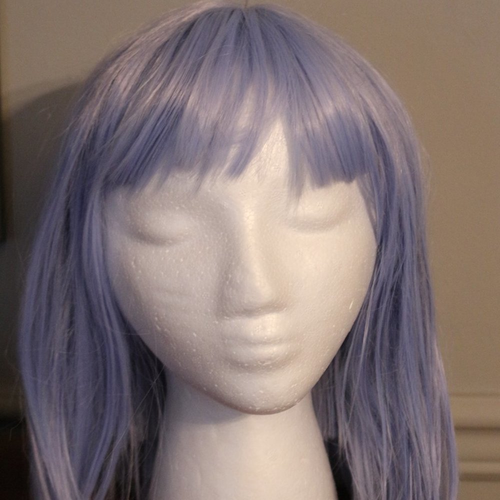 Blue/Lavender synthetic Wig